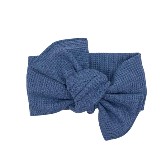 Storm Blue Waffle Knit