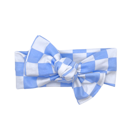 Picnic Blue Check Knit