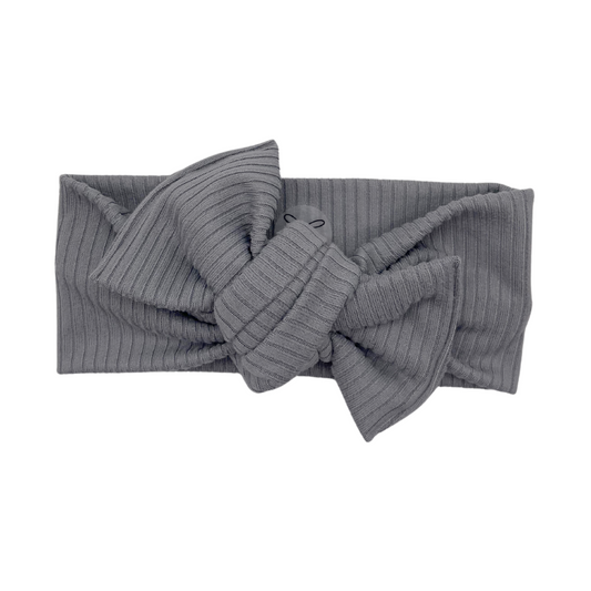 Rhino Gray Ribbed Knit