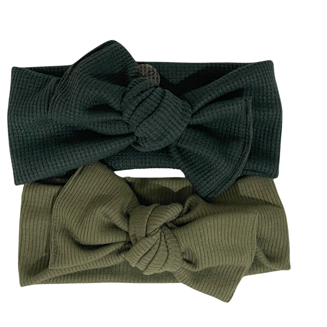 Army Green Ribbed Knit
