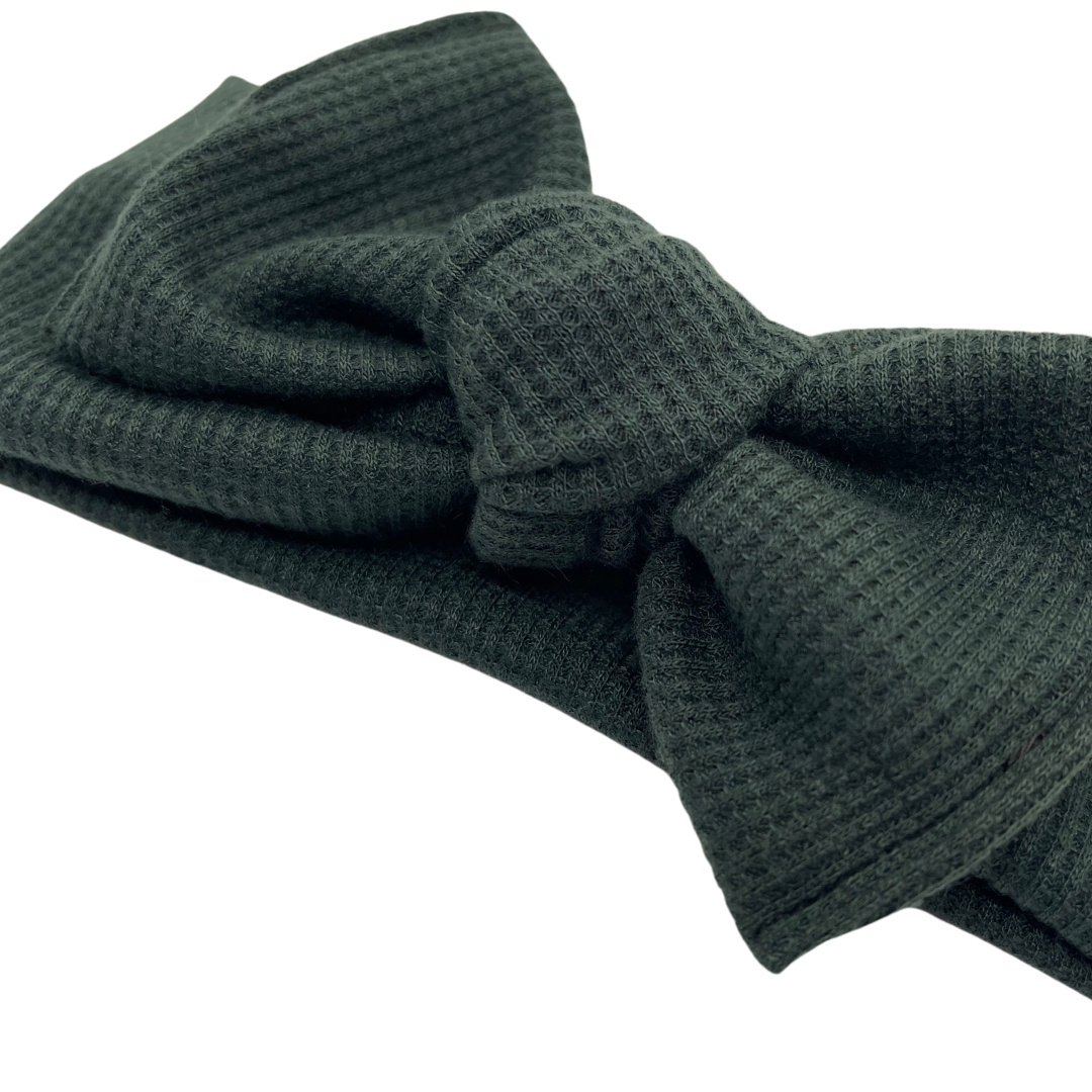 Hunter Green Waffle Knit