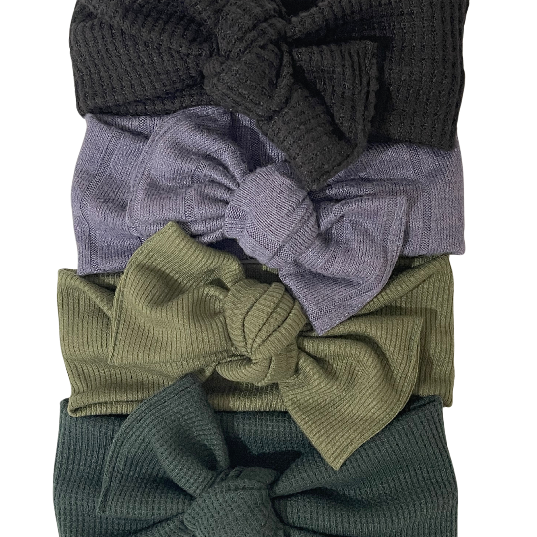 Black Chunky Waffle Knit