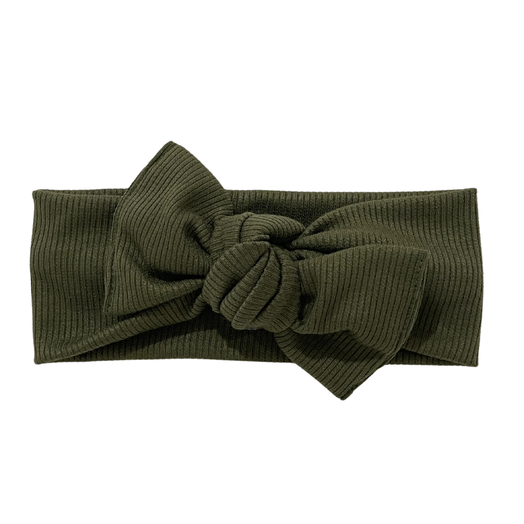 Army Green Ribbed Knit